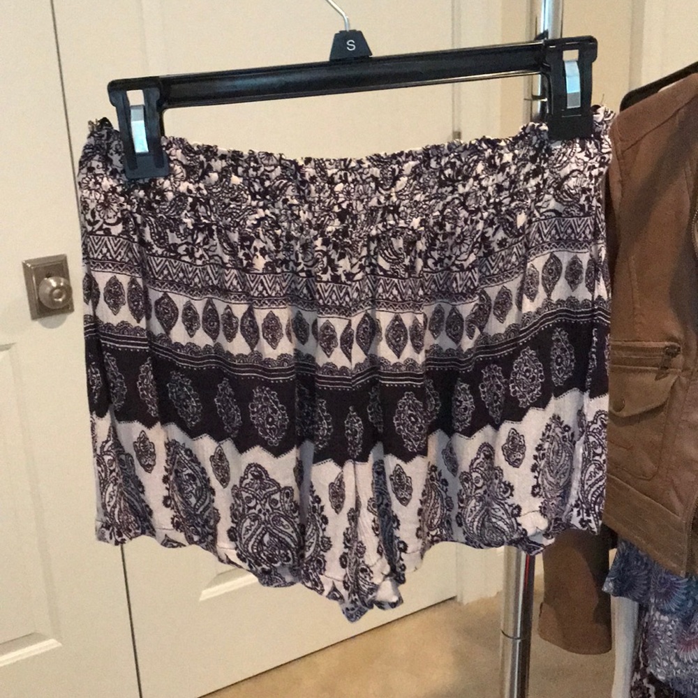 Patterned Flowy Shorts